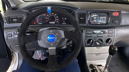Angled Fueltech 450 & WB-O2 Nano Bezel - 2003 to 2008 Toyota Corolla