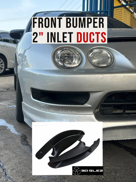 DC2 Integra Front Bumper 2" Air Inlet Ducts